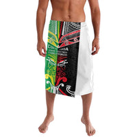 Cook Islands And Aotearoa Lavalava Together For Te Tiriti O Waitangi LT05 Black - Polynesian Pride
