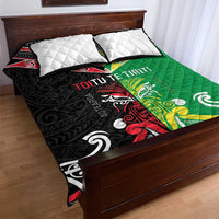 Cook Islands And Aotearoa Quilt Bed Set Together For Te Tiriti O Waitangi LT05 - Polynesian Pride