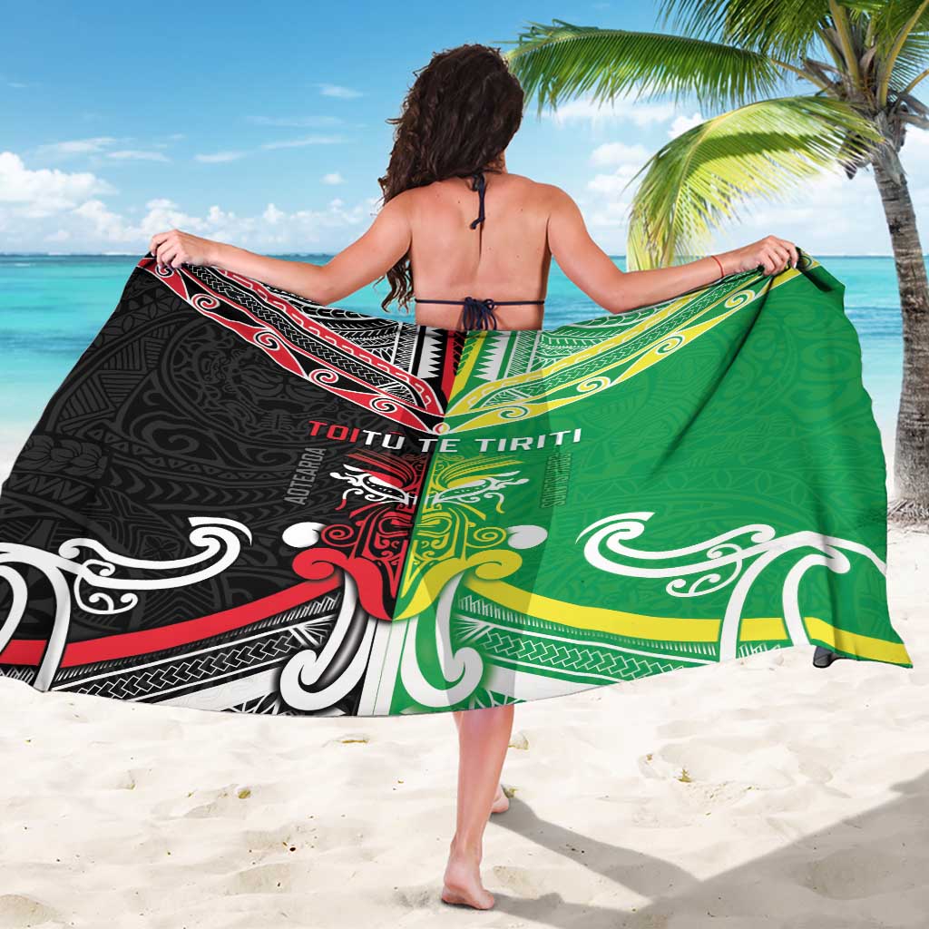 Cook Islands And Aotearoa Sarong Together For Te Tiriti O Waitangi LT05 - Polynesian Pride