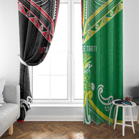 Cook Islands And Aotearoa Window Curtain Together For Te Tiriti O Waitangi LT05 - Polynesian Pride