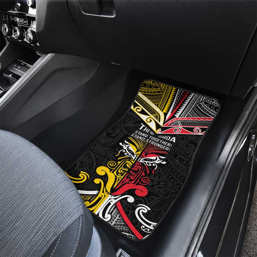 Niue And Aotearoa Car Mats Together For Te Tiriti O Waitangi LT05 - Polynesian Pride