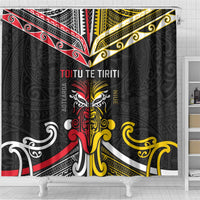 Niue And Aotearoa Shower Curtain Together For Te Tiriti O Waitangi LT05 - Polynesian Pride