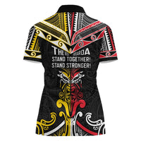 Niue And Aotearoa Women Polo Shirt Together For Te Tiriti O Waitangi LT05 - Polynesian Pride