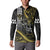 Hawaii Ikaika Warrior Helmet Button Sweatshirt Gold Style