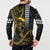 Hawaii Ikaika Warrior Helmet Button Sweatshirt Gold Style