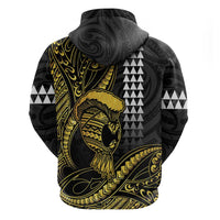 Hawaii Ikaika Warrior Helmet Hoodie Gold Style LT05 - Polynesian Pride
