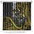 Hawaii Ikaika Warrior Helmet Shower Curtain Gold Style