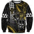 Hawaii Ikaika Warrior Helmet Sweatshirt Gold Style