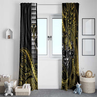 Hawaii Ikaika Warrior Helmet Window Curtain Gold Style LT05 - Polynesian Pride
