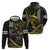 Hawaii Ikaika Warrior Helmet Zip Hoodie Gold Style