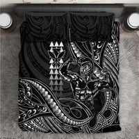 Hawaii Ikaika Warrior Helmet Bedding Set Black Tribal Tattoo LT05 Black - Polynesian Pride