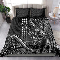 Hawaii Ikaika Warrior Helmet Bedding Set Black Tribal Tattoo LT05 - Polynesian Pride