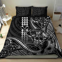 Hawaii Ikaika Warrior Helmet Bedding Set Black Tribal Tattoo LT05 - Polynesian Pride