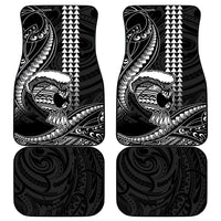 Hawaii Ikaika Warrior Helmet Car Mats Black Tribal Tattoo LT05 - Polynesian Pride