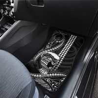 Hawaii Ikaika Warrior Helmet Car Mats Black Tribal Tattoo LT05 - Polynesian Pride