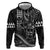 Hawaii Ikaika Warrior Helmet Hoodie Black Tribal Tattoo