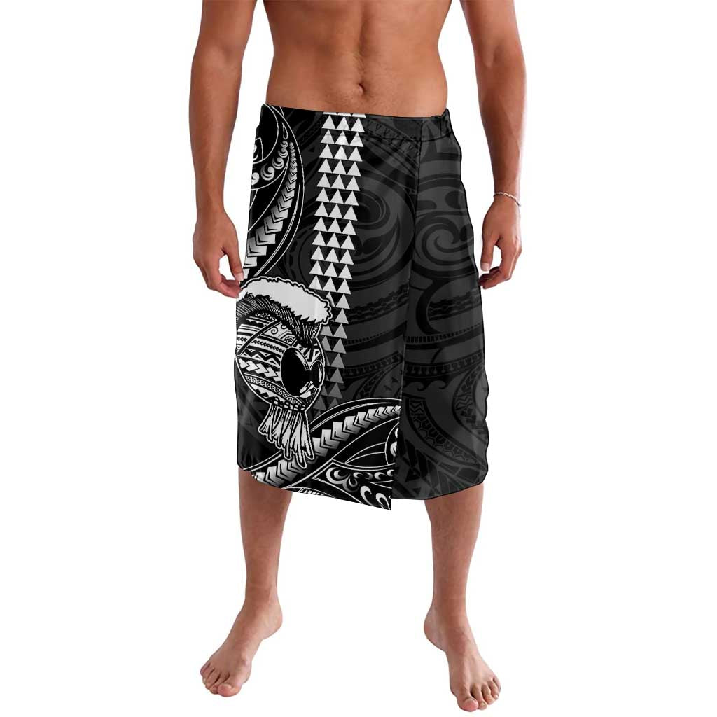 Hawaii Ikaika Warrior Helmet Lavalava Black Tribal Tattoo