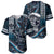 Hawaii Ikaika Warrior Helmet Baseball Jersey Blue Tribal Tattoo