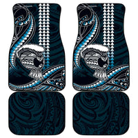 Hawaii Ikaika Warrior Helmet Car Mats Blue Tribal Tattoo LT05 - Polynesian Pride