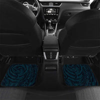Hawaii Ikaika Warrior Helmet Car Mats Blue Tribal Tattoo LT05 Set 2pcs - Back Blue - Polynesian Pride