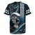 Hawaii Ikaika Warrior Helmet Rugby Jersey Blue Tribal Tattoo