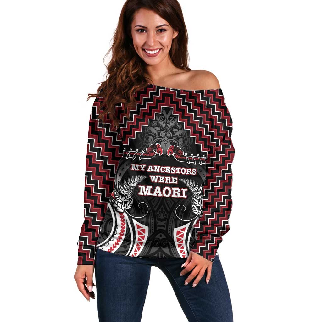 Aotearoa Off Shoulder Sweater Proud To Be Maori