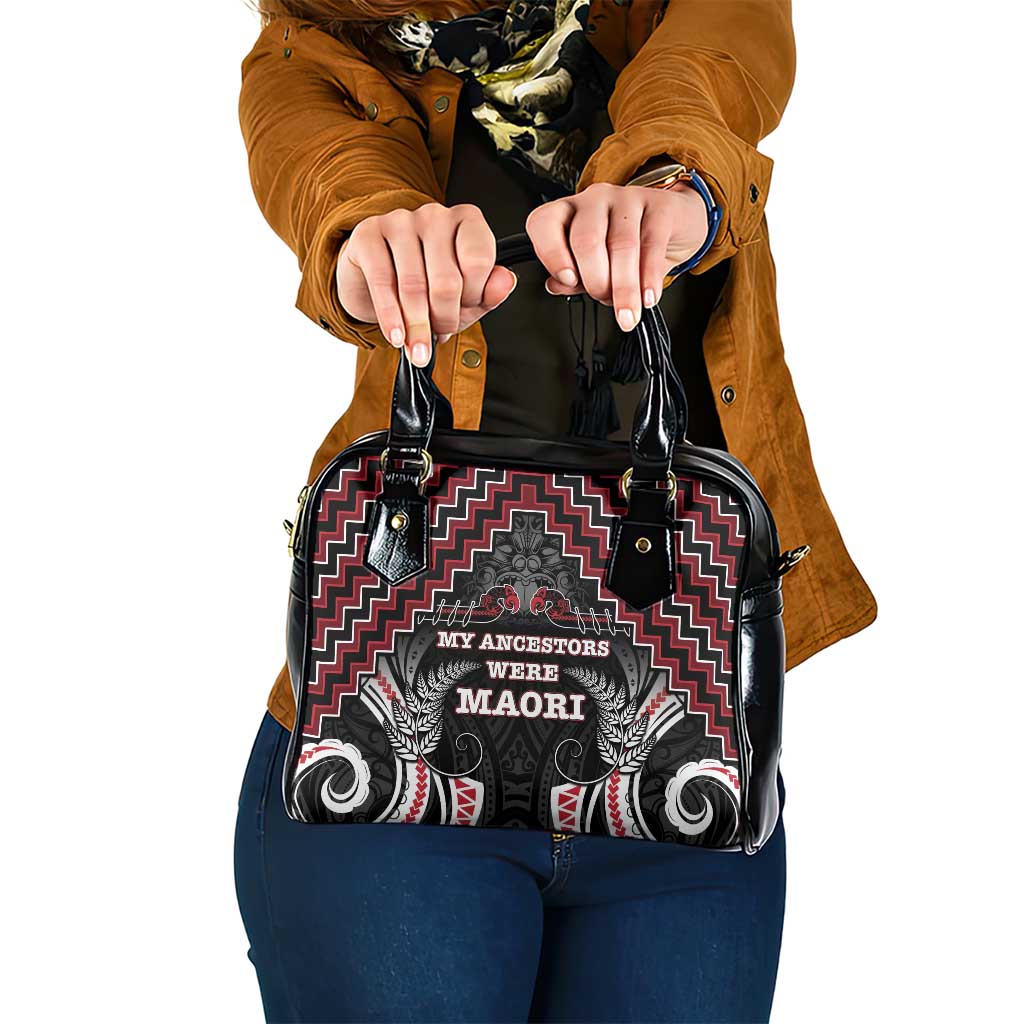 Aotearoa Shoulder Handbag Proud To Be Maori LT05 One Size Red - Polynesian Pride