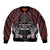 Aotearoa Sleeve Zip Bomber Jacket Proud To Be Maori