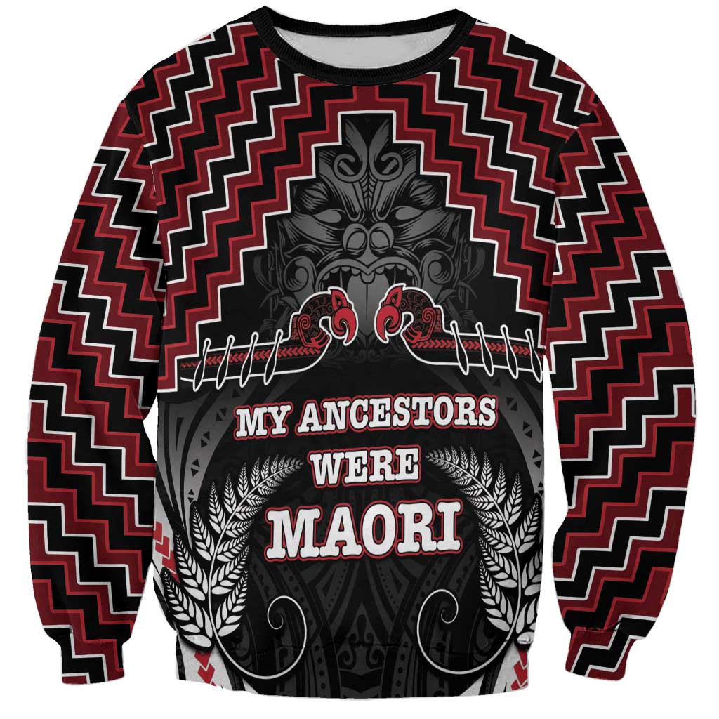 Aotearoa Sweatshirt Proud To Be Maori LT05 Unisex Red - Polynesian Pride