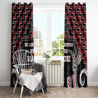 Aotearoa Window Curtain Proud To Be Maori LT05 - Polynesian Pride