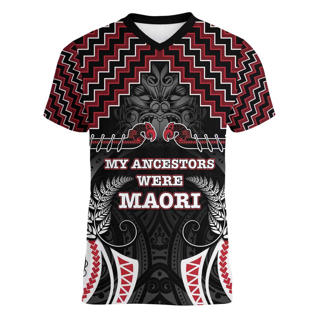 Aotearoa Women V-Neck T-Shirt Proud To Be Maori