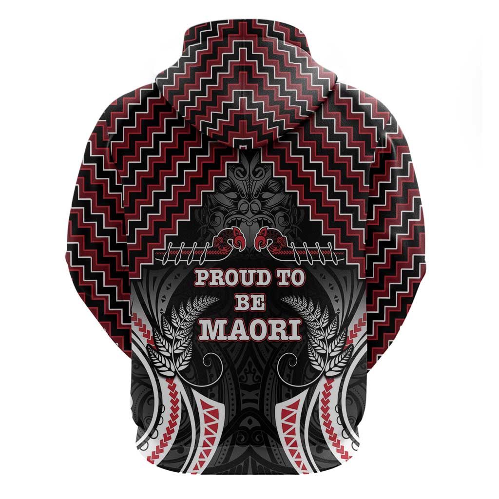 Aotearoa Zip Hoodie Proud To Be Maori LT05 - Polynesian Pride
