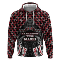 Aotearoa Zip Hoodie Proud To Be Maori LT05 Pullover Hoodie Red - Polynesian Pride