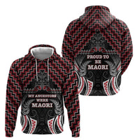Aotearoa Zip Hoodie Proud To Be Maori LT05 - Polynesian Pride