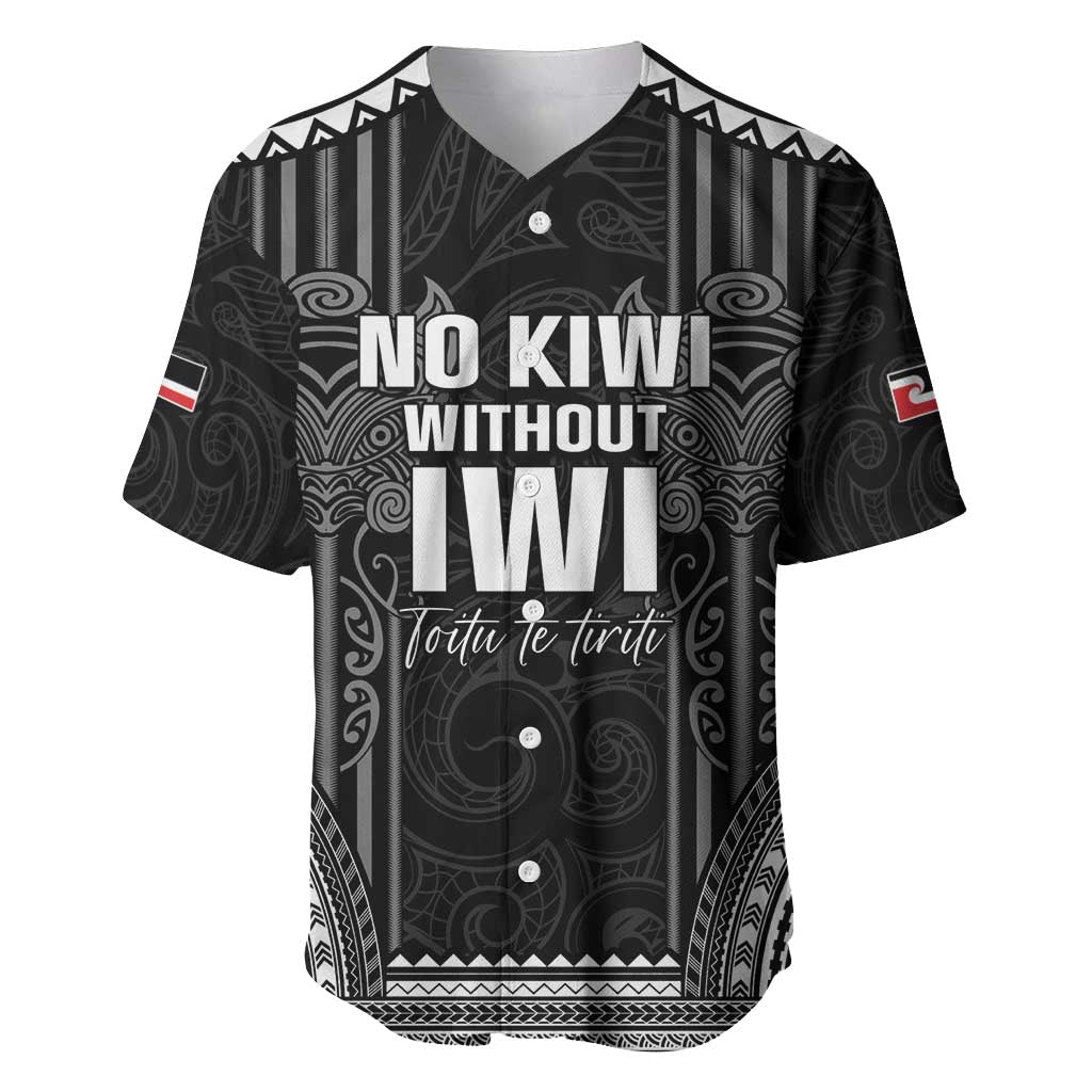 Aotearoa Toitu Te Tiriti Baseball Jersey No Kiwi Without Iwi