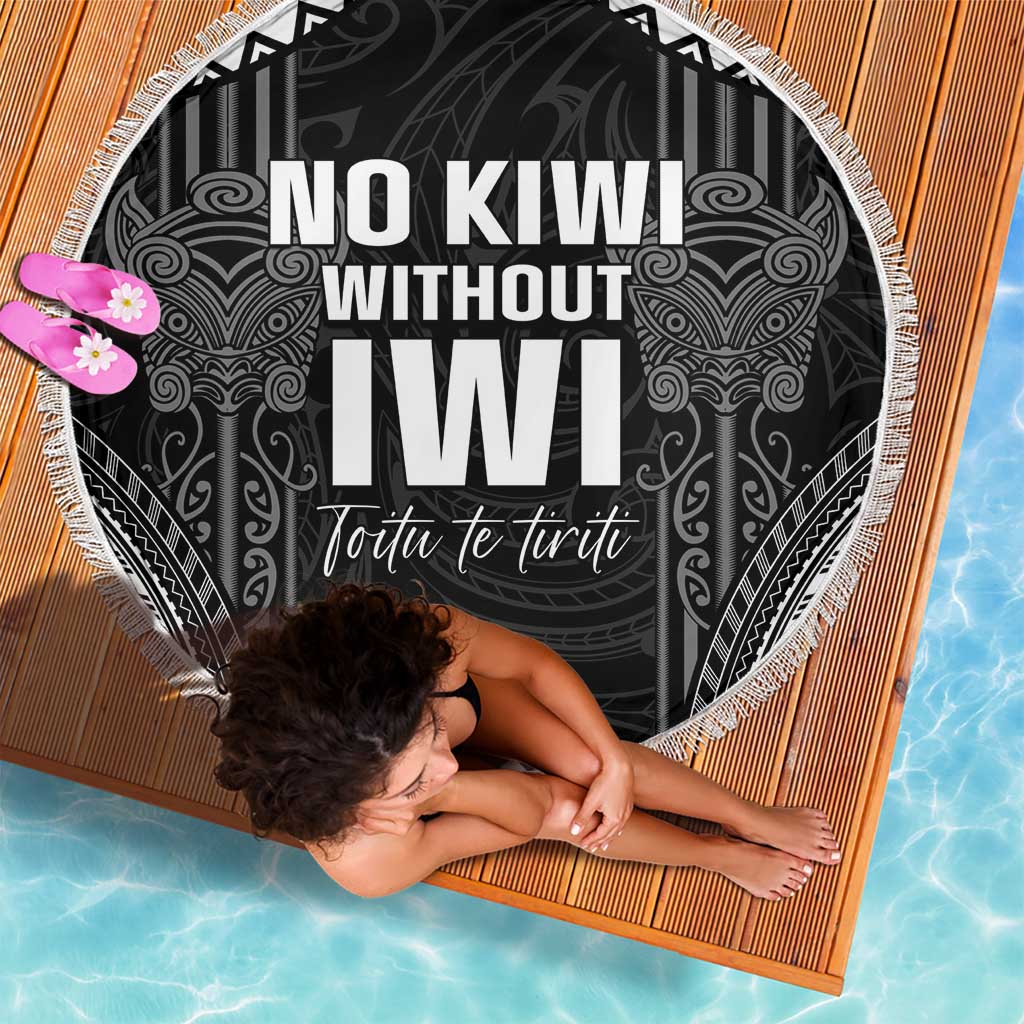 Aotearoa Toitu Te Tiriti Beach Blanket No Kiwi Without Iwi LT05 - Polynesian Pride