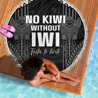 Aotearoa Toitu Te Tiriti Beach Blanket No Kiwi Without Iwi LT05 - Polynesian Pride