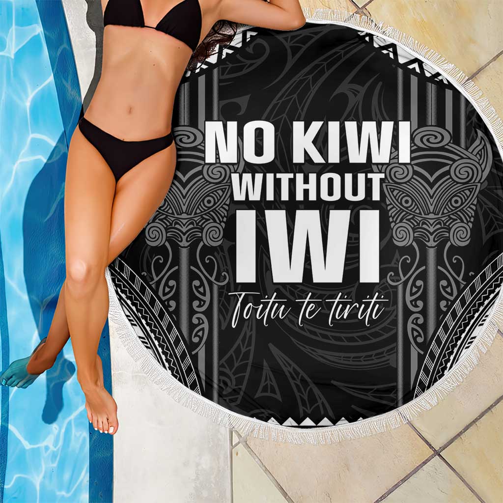 Aotearoa Toitu Te Tiriti Beach Blanket No Kiwi Without Iwi LT05 - Polynesian Pride