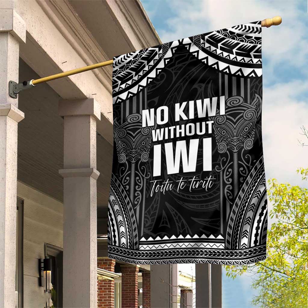 Aotearoa Toitu Te Tiriti Garden Flag No Kiwi Without Iwi