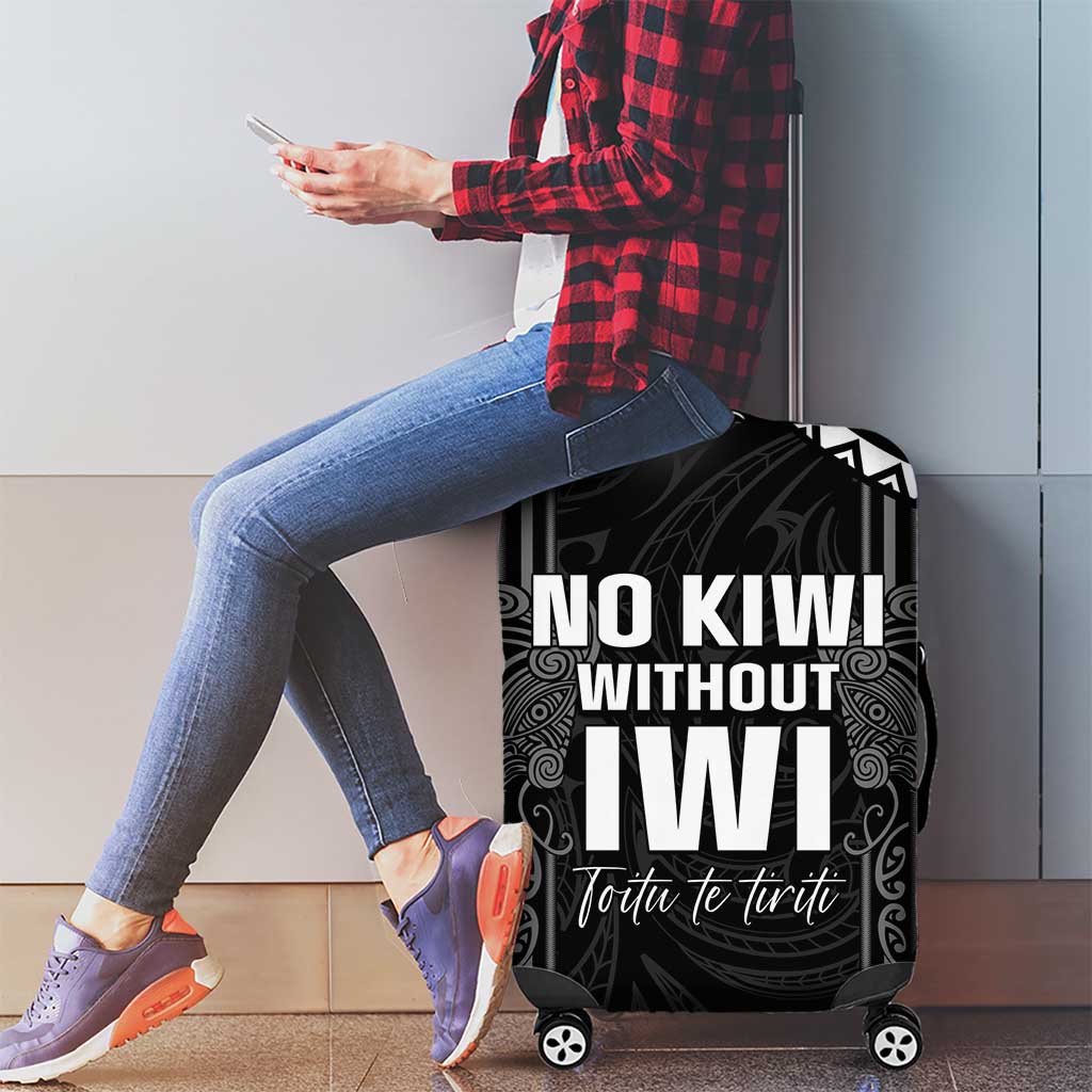 Aotearoa Toitu Te Tiriti Luggage Cover No Kiwi Without Iwi LT05 - Polynesian Pride