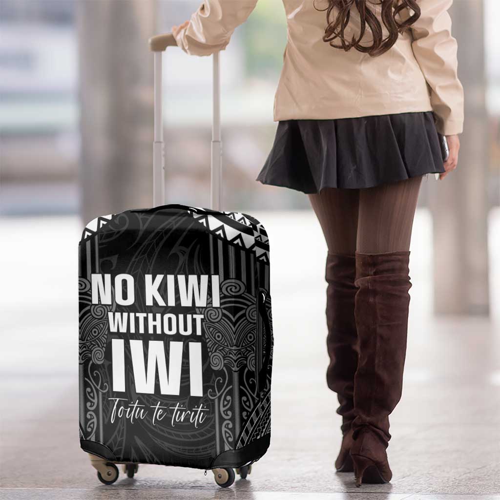 Aotearoa Toitu Te Tiriti Luggage Cover No Kiwi Without Iwi LT05 - Polynesian Pride