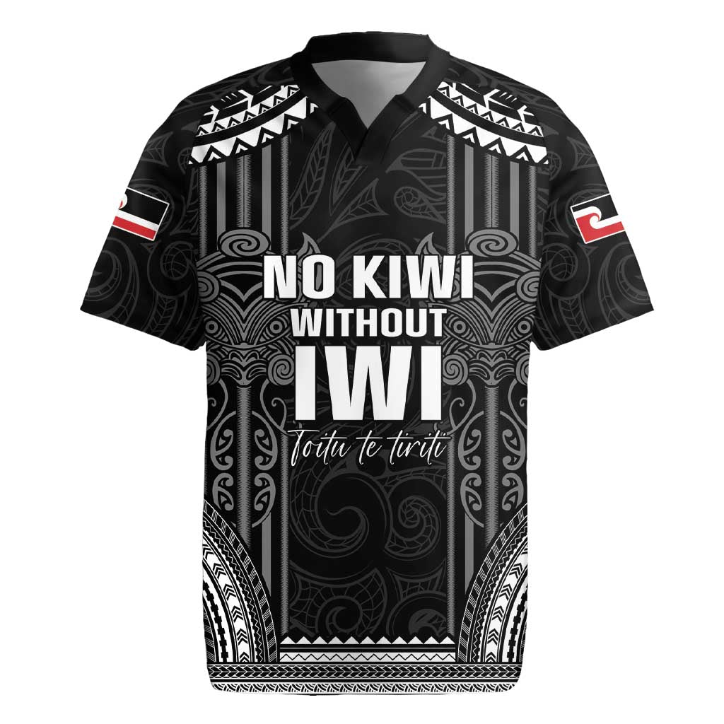 Aotearoa Toitu Te Tiriti Rugby Jersey No Kiwi Without Iwi