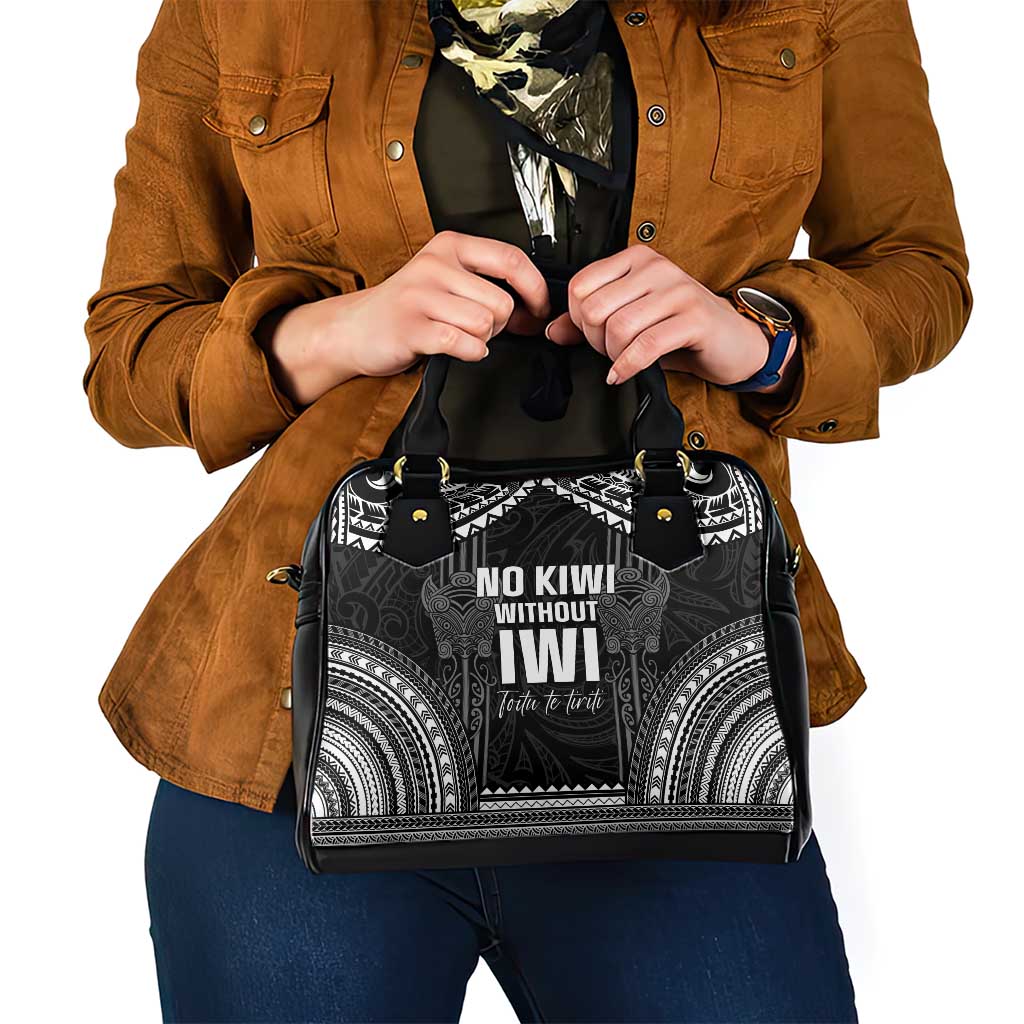 Aotearoa Toitu Te Tiriti Shoulder Handbag No Kiwi Without Iwi LT05 - Polynesian Pride