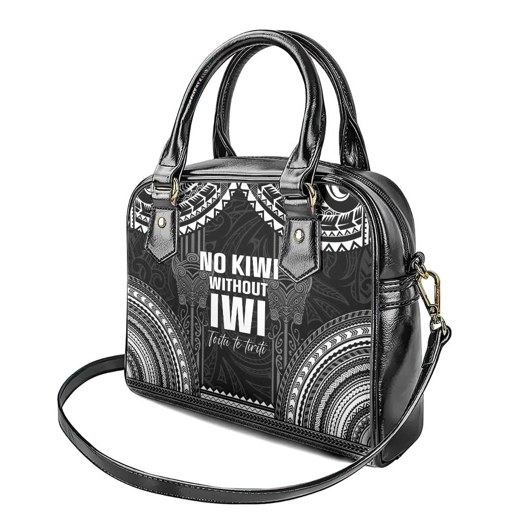Aotearoa Toitu Te Tiriti Shoulder Handbag No Kiwi Without Iwi LT05 - Polynesian Pride