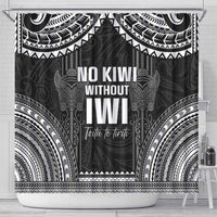 Aotearoa Toitu Te Tiriti Shower Curtain No Kiwi Without Iwi LT05 - Polynesian Pride