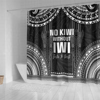 Aotearoa Toitu Te Tiriti Shower Curtain No Kiwi Without Iwi LT05 - Polynesian Pride