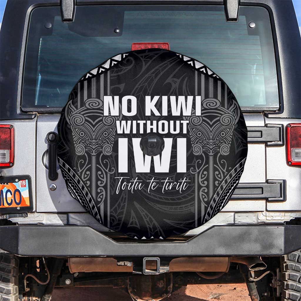 Aotearoa Toitu Te Tiriti Spare Tire Cover No Kiwi Without Iwi