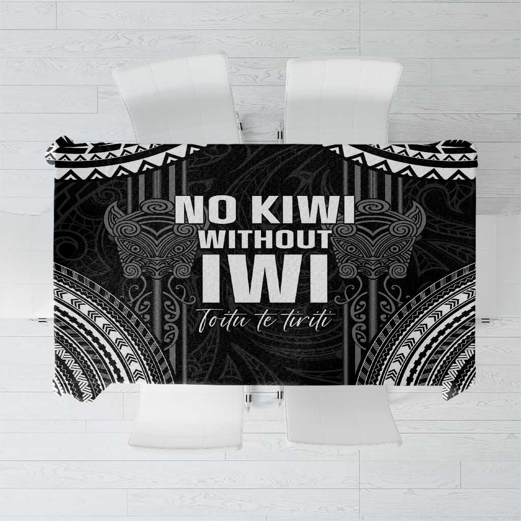 Aotearoa Toitu Te Tiriti Tablecloth No Kiwi Without Iwi