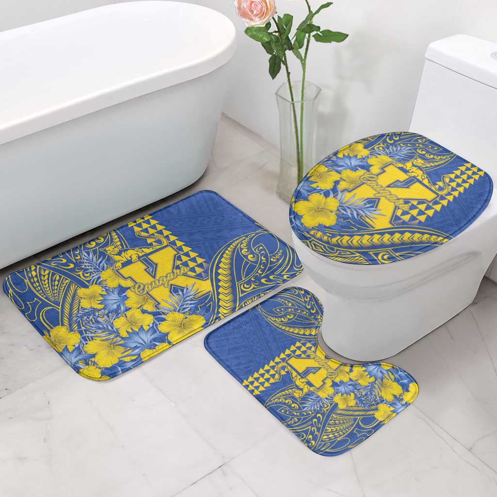 Hawaii Kaiser High School Bathroom Set Tribal Tattoo With Hibiscus Flowers LT05 - Polynesian Pride