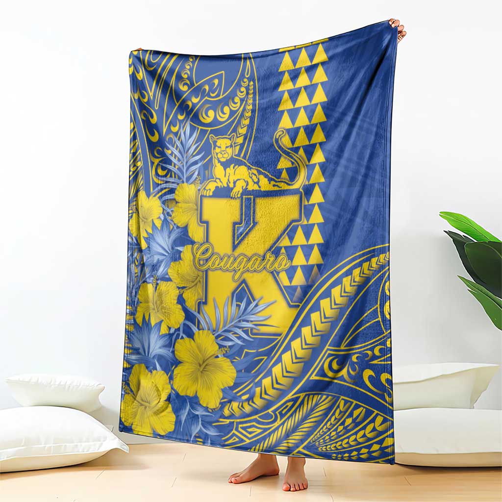 Hawaii Kaiser High School Blanket Tribal Tattoo With Hibiscus Flowers LT05 - Polynesian Pride